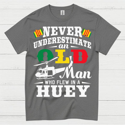 Never Underestimate A QLB Huey Veteran T Shirt