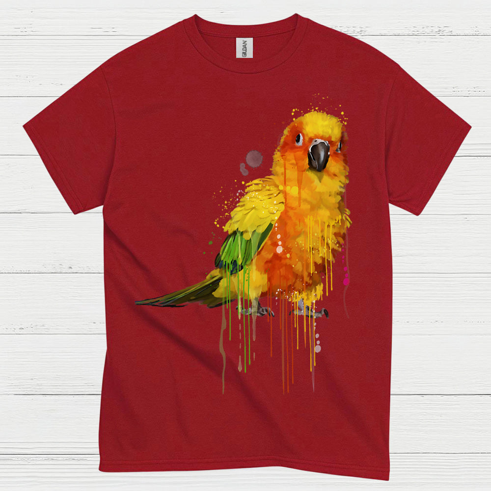 Colorful Parrot Watercolor Art T Shirt