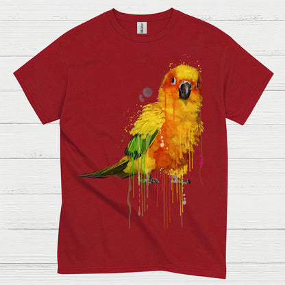Colorful Parrot Watercolor Art T Shirt
