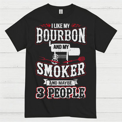 Bourbon Smoker Funny BBQ T Shirt