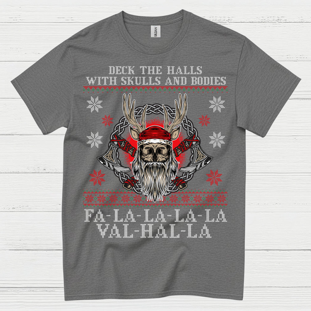 Valhalla Viking Christmas T Shirt