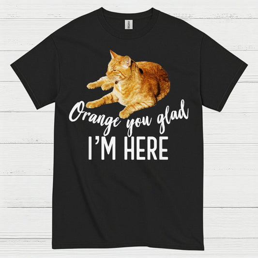 Orange You Glad Im Here Cat Humor T Shirt