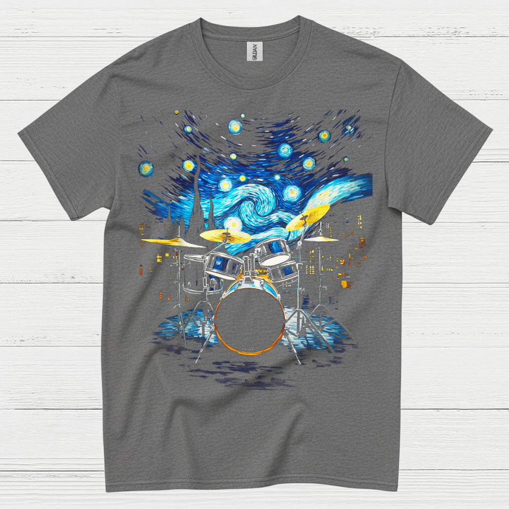 Starry Night Drummer T Shirt