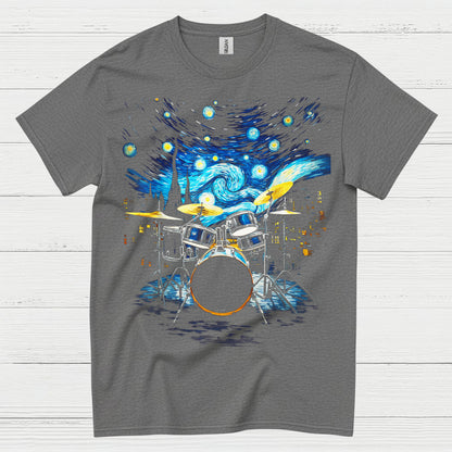 Starry Night Drummer T Shirt