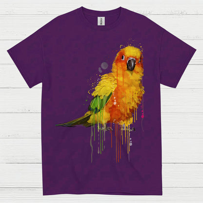 Colorful Parrot Watercolor Art T Shirt