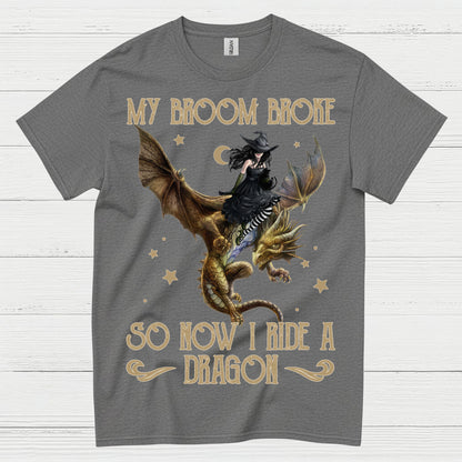 My Broom Broke So Now I Ride A Dragon T Shirt