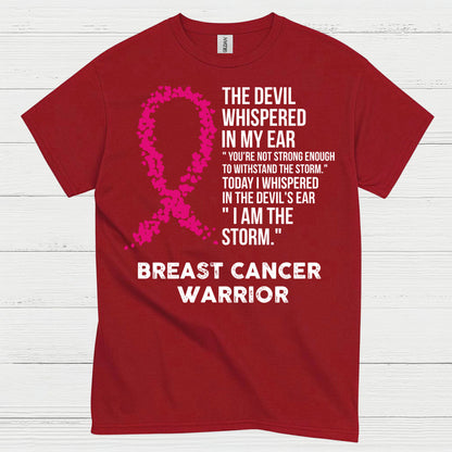 Breast Cancer Warrior Inspirational Quote T Shirt
