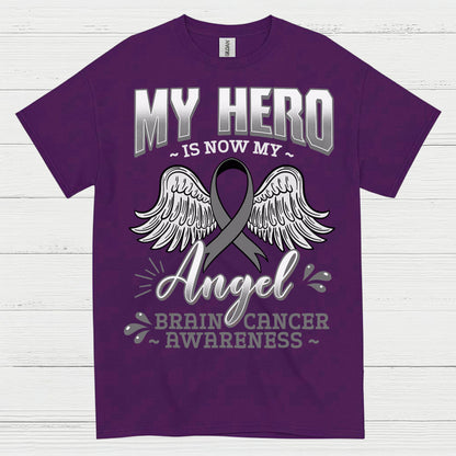 My Hero Is Now My Angel Brain Cancer T Shirt