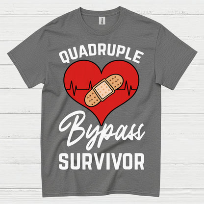 Quadruple Bypass Survivor T Shirt