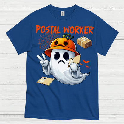 Halloween Postal Worker Ghost T Shirt