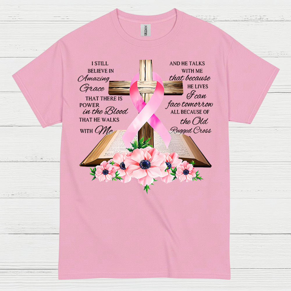 Amazing Grace Breast Cancer Faith T Shirt