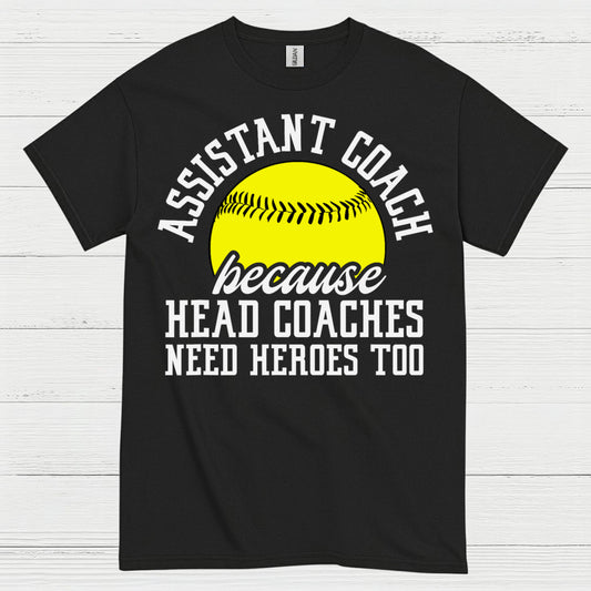Assistant Coach Softball Hero T Shirt