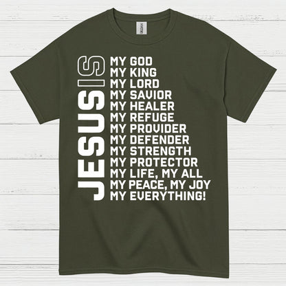 Jesus My Everything Christian Faith T Shirt