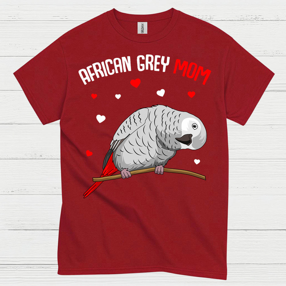 African Grey Mom T Shirt