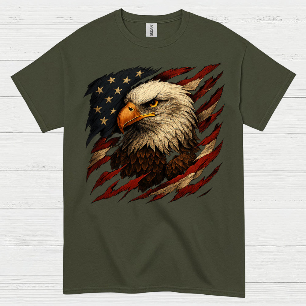 American Bald Eagle Patriotic Freedom Pride T Shirt