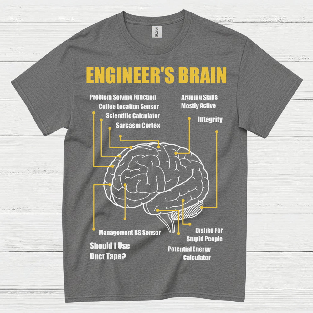 Engineer's Brain Diagram T Shirt