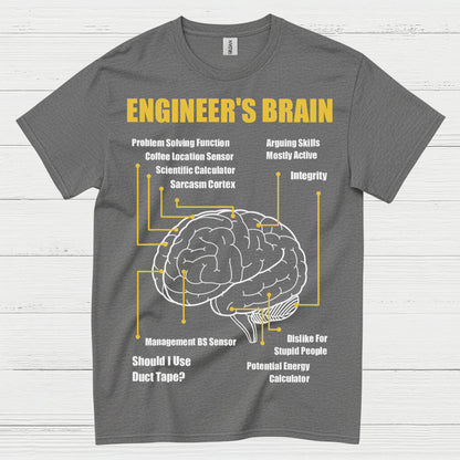 Engineer's Brain Diagram T Shirt