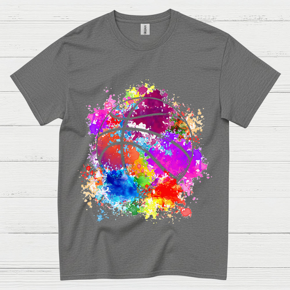 Color Splash Basketball T Shirt