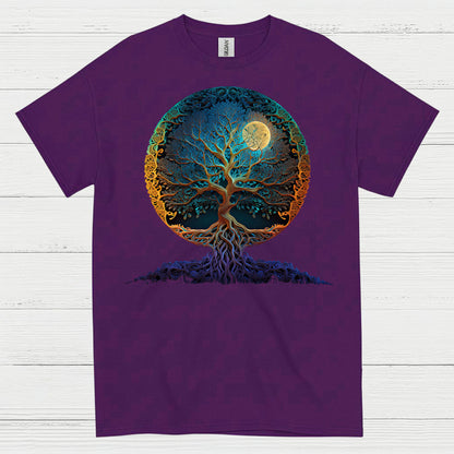 Tree Of Life Moon Art T Shirt