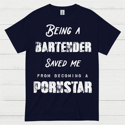 Being A Bartender Saved Me Humor T Shirt
