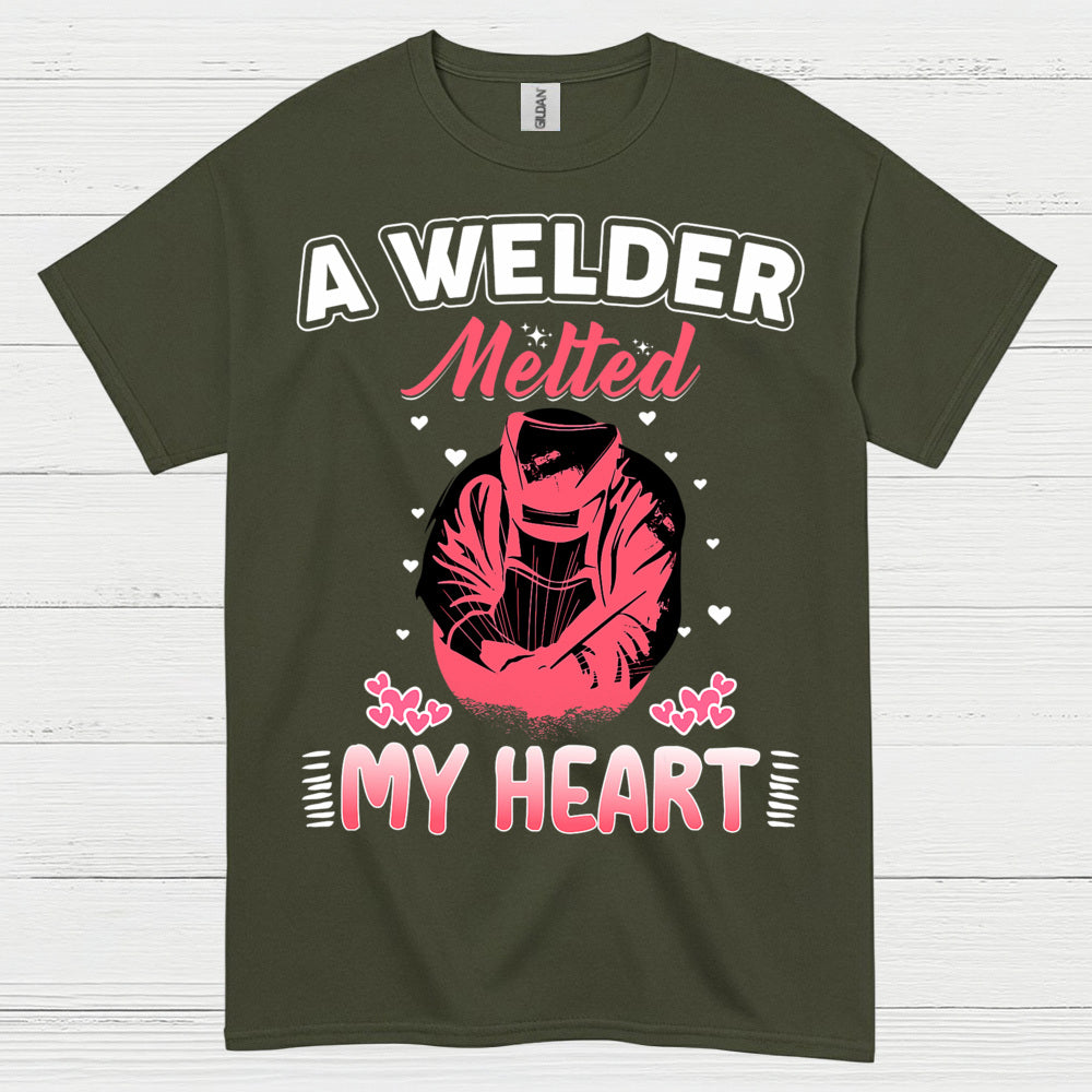 A Welder Melted My Heart T Shirt