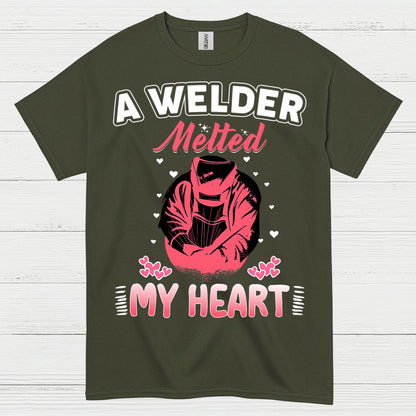 A Welder Melted My Heart T Shirt