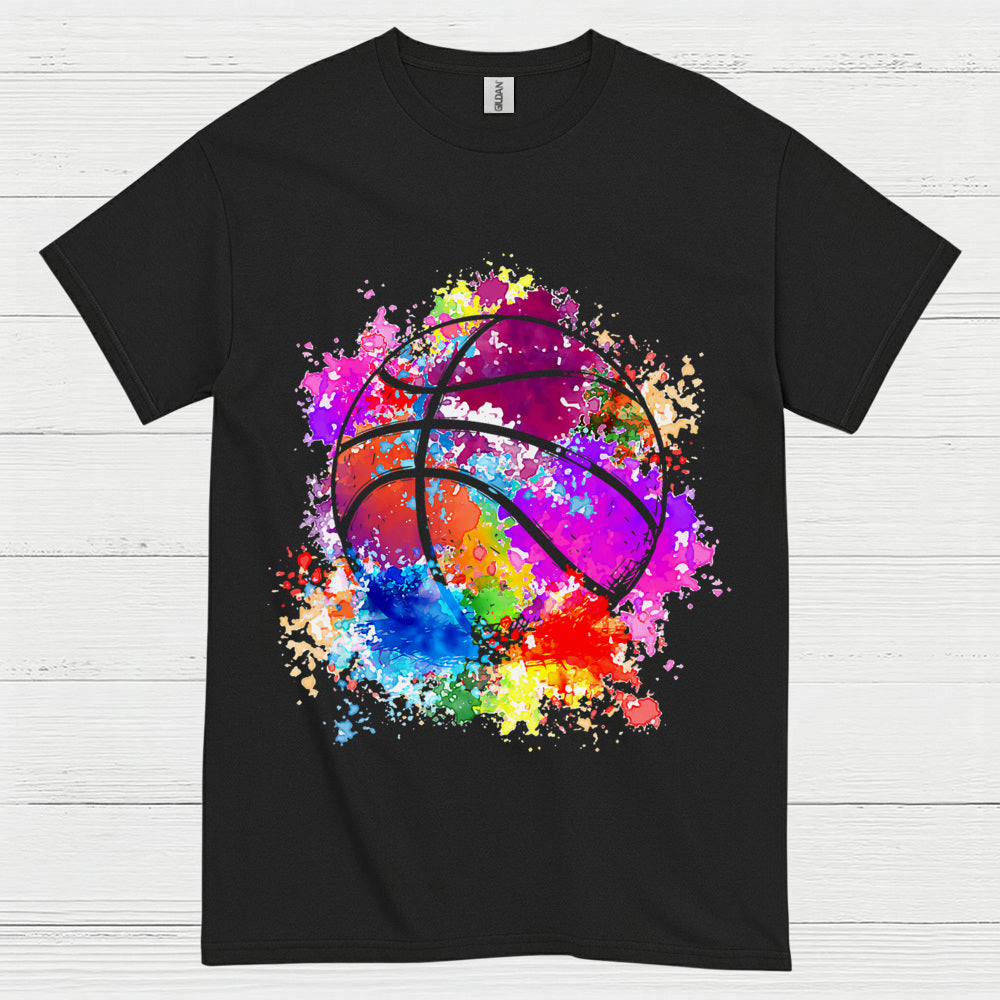 Color Splash Basketball T Shirt