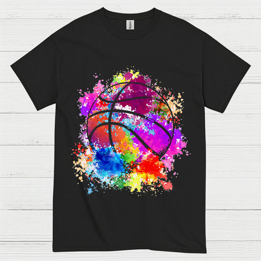 Color Splash Basketball T Shirt