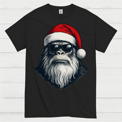 Santa Bigfoot Christmas T Shirt