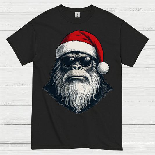 Santa Bigfoot Christmas T Shirt