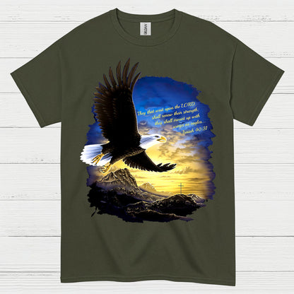 They That Wait Upon The Lord Eagle Faith T Shirt