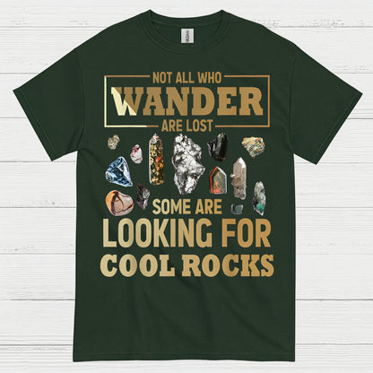 Not All Who Wander Rock Hunter T Shirt