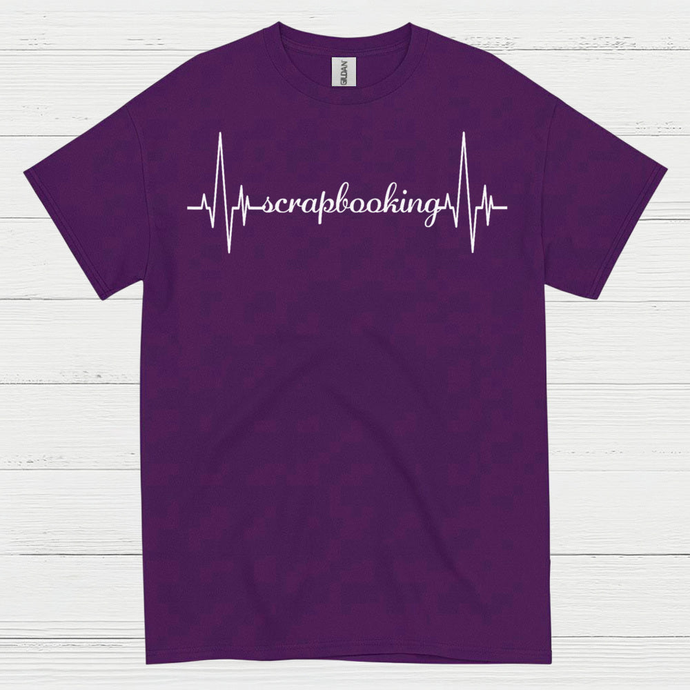 Scrapbooking Heartbeat Craft Lover T Shirt