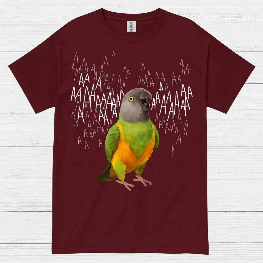 Screaming Parrot Funny T Shirt