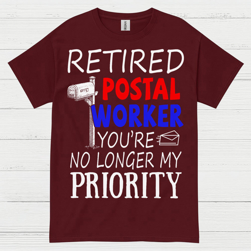 Retired Postal Worker Priority T Shirt