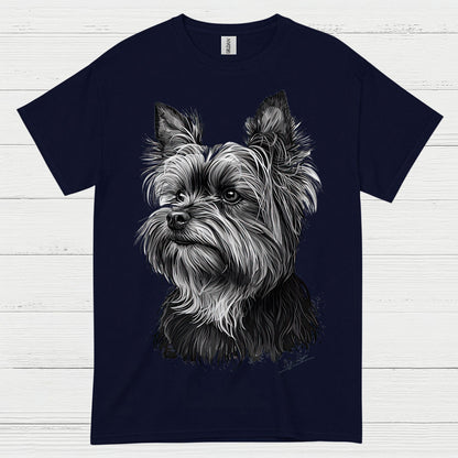 Realistic Yorkie Portrait Dog Lover T Shirt