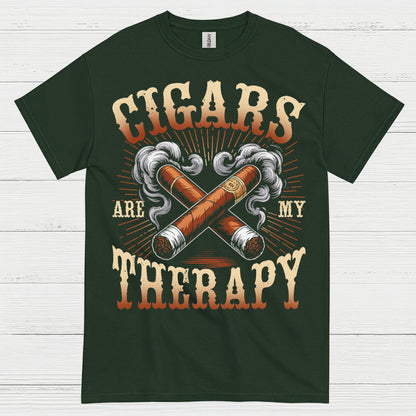 Cigars Are My Therapy Cigar Lover T Shirt