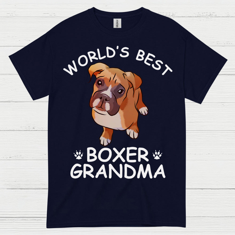 Worlds Best Boxer Grandma T Shirt