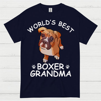 Worlds Best Boxer Grandma T Shirt