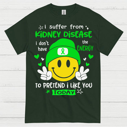 Kidney Disease No Energy Funny Humor T Shirt