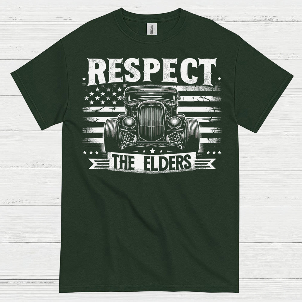 Respect The Elders Hot Rod T Shirt