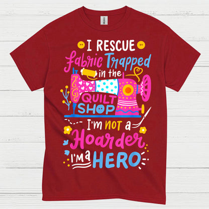 Fabric Rescue Quilting Humor T Shirt