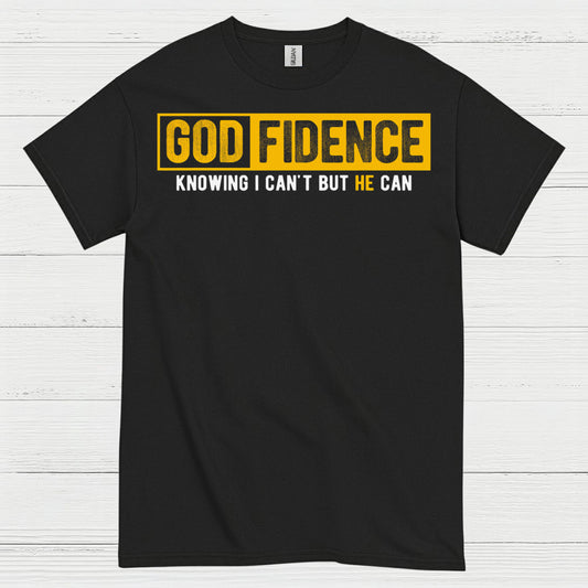 Godfidence Christian Faith Statement T Shirt
