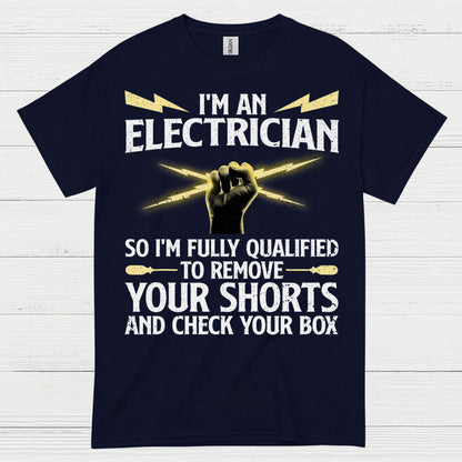 Qualified Electrician Check Your Box T Shirt