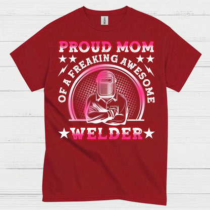 Proud Mom Welder Celebrating Her Awesome Craft T Shirt