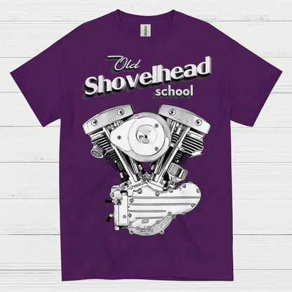 Old Shovelhead School Motorcycle T Shirt