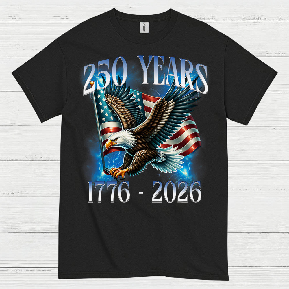 250 Years American Eagle Patriotic Anniversary T Shirt