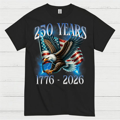 250 Years American Eagle Patriotic Anniversary T Shirt