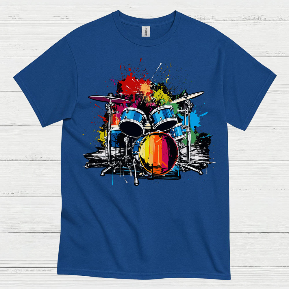 Color Splash Drums T Shirt