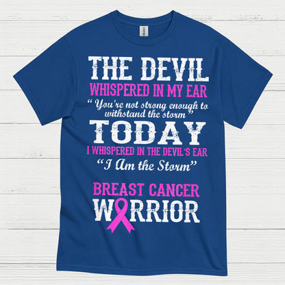 Breast Cancer Warrior I Am The Storm T Shirt